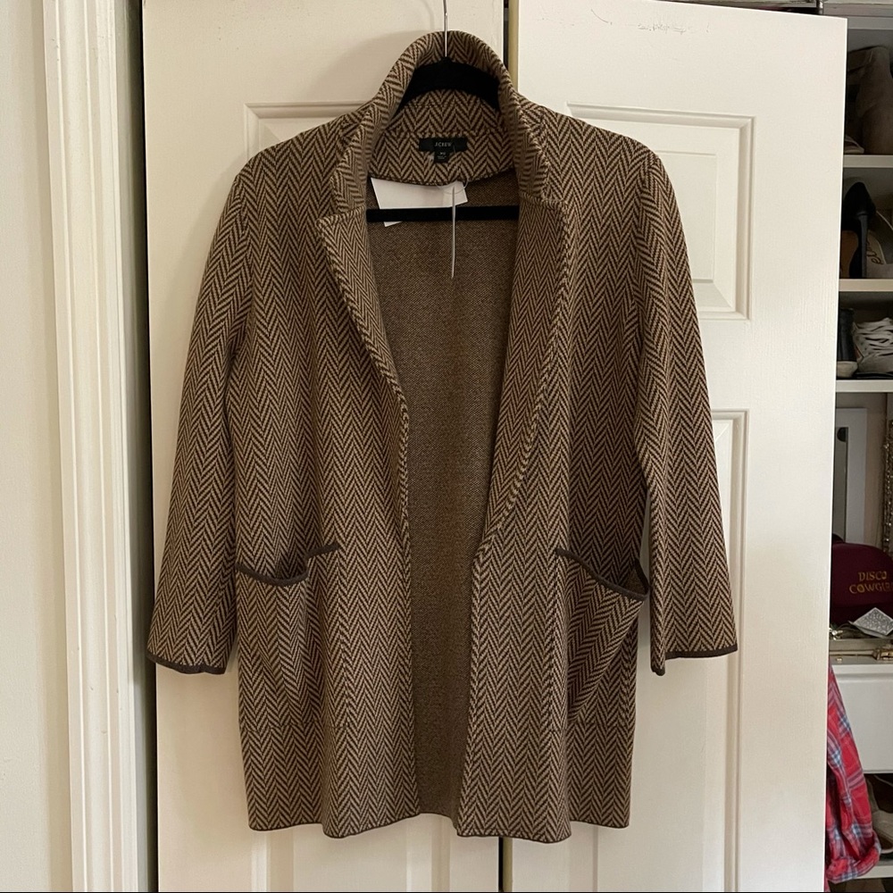 NWT J.Crew Sophie Open Front Blazer XS
